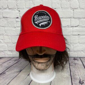 Rapala Fishing Trucker Hat Mesh Cap Snapback Red Gray Patch Logo Outdoor Fish